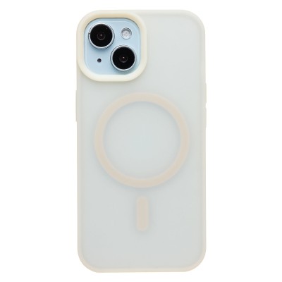 Чехол-накладка для Apple iPhone 15 (Античный Белый) SM042 SafeMag Чехол-накладка для Apple iPhone 15 (Античный Белый) SM042 SafeMag