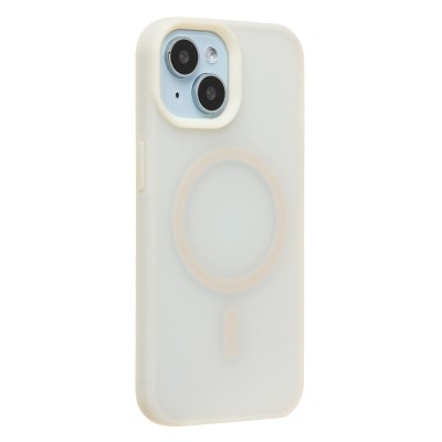 Чехол-накладка для Apple iPhone 15 (Античный Белый) SM042 SafeMag