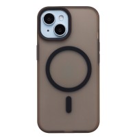 Чехол-накладка для Apple iPhone 15 (Черный) SM042 SafeMag