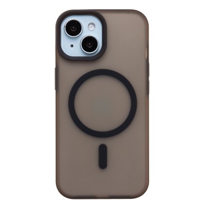 Чехол-накладка для Apple iPhone 15 (Черный) SM042 SafeMag