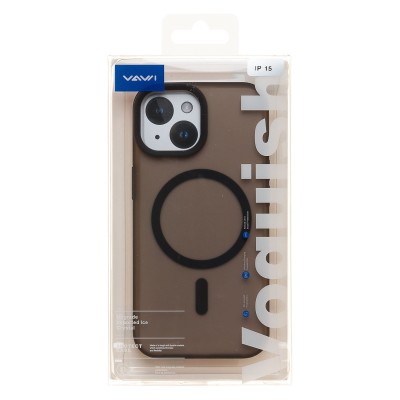 Чехол-накладка для Apple iPhone 15 (Черный) SM042 SafeMag