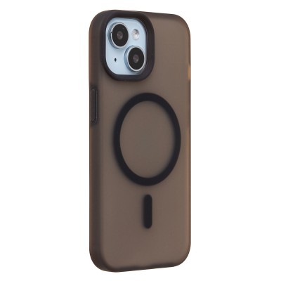 Чехол-накладка для Apple iPhone 15 (Черный) SM042 SafeMag