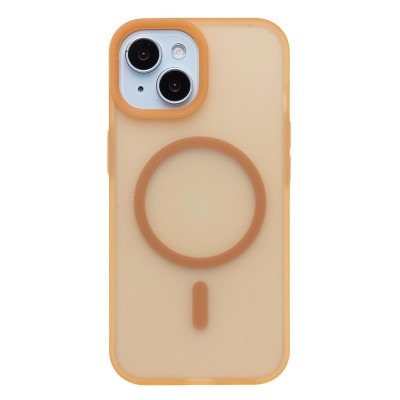 Чехол-накладка для Apple iPhone 15 (Кофейный) SM042 SafeMag