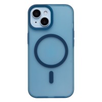 Чехол-накладка для Apple iPhone 15 (Темно-синий) SM042 SafeMag Чехол-накладка для Apple iPhone 15 (Темно-синий) SM042 SafeMag
