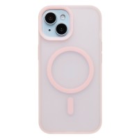 Чехол-накладка для Apple iPhone 15 (Светло-розовый) SM042 SafeMag