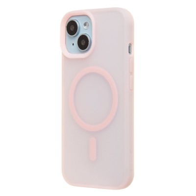 Чехол-накладка для Apple iPhone 15 (Светло-розовый) SM042 SafeMag