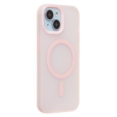 Чехол-накладка для Apple iPhone 15 (Светло-розовый) SM042 SafeMag