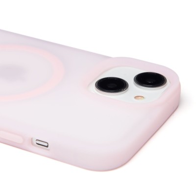 Чехол-накладка для Apple iPhone 15 (Светло-розовый) SM042 SafeMag