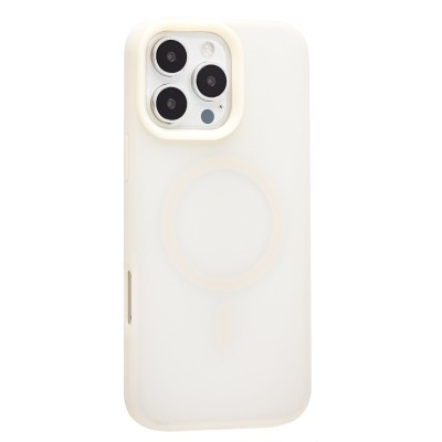 Чехол-накладка для Apple iPhone 16 Pro Max (Античный Белый) SM042 SafeMag