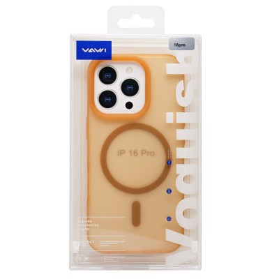 Чехол-накладка для Apple iPhone 16 Pro (Кофейный) SM042 SafeMag