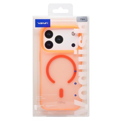 Чехол-накладка для Apple iPhone 17 Pro (Оранжевый) SM042 SafeMag Чехол-накладка для Apple iPhone 17 Pro (Оранжевый) SM042 SafeMag