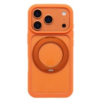 Чехол-накладка для Apple iPhone 17 Pro с подставкой (Оранжевый) SM044 Чехол-накладка для Apple iPhone 17 Pro с подставкой (Оранжевый) SM044