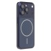Чехол-накладка для Apple iPhone 15 Pro (Темно-синий) SM091 AG-Glass SafeMag Чехол-накладка для Apple iPhone 15 Pro (Темно-синий) SM091 AG-Glass SafeMag