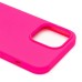 Чехол-накладка для Apple iPhone 14 Pro Max (Темно-розовый) [ORG] Soft Touch