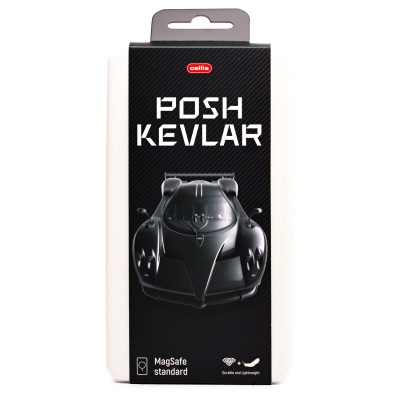 Чехол-накладка для Apple iPhone 17 Pro Max (Черный) Cellis SM009 POSH KEVLAR