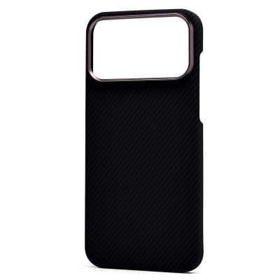 Чехол-накладка для Apple iPhone 17 Pro Max (Черный) Cellis SM009 POSH KEVLAR