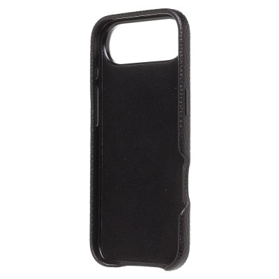 Чехол-накладка для Apple iPhone 17 Air Натуральная кожа зернистая (Черный) Cellis SM030 SafeMag