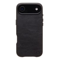 Чехол-накладка для Apple iPhone 17 Air Натуральная кожа (Черный) Cellis SM031 SafeMag