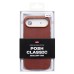 Чехол-накладка для Apple iPhone 17 Air Натуральная кожа (Коричневый) Cellis SM031 SafeMag