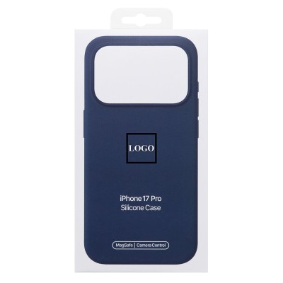 Чехол-накладка для Apple iPhone 17 Pro (Полуночно-черный) ORG Silicone Case с анимацией