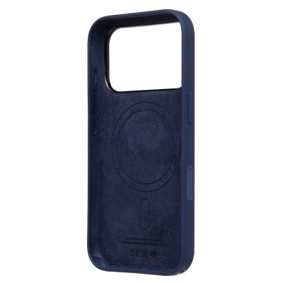 Чехол-накладка для Apple iPhone 17 Pro (Полуночно-черный) ORG Silicone Case с анимацией