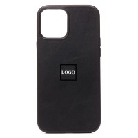 Чехол-накладка для Apple iPhone 12 (Черный) ORG SM002 экокожа SafeMag