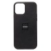 Чехол-накладка для Apple iPhone 12 Pro (Черный) ORG SM002 экокожа SafeMag