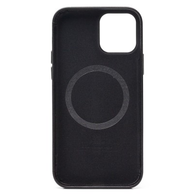 Чехол-накладка для Apple iPhone 12 Pro (Черный) ORG SM002 экокожа SafeMag