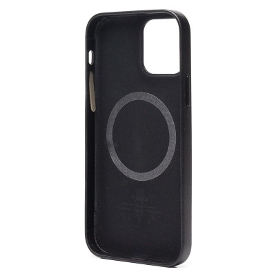 Чехол-накладка для Apple iPhone 12 Pro (Черный) ORG SM002 экокожа SafeMag
