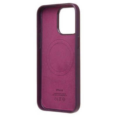 Чехол-накладка для Apple iPhone 15 Pro Max (Темно-пурпурный) ORG SM002 экокожа SafeMag