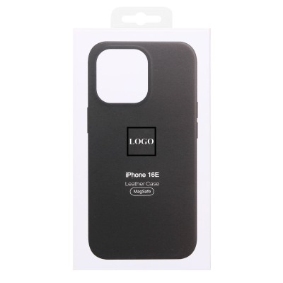Чехол-накладка для Apple iPhone 16e (Черный) ORG SM002 экокожа SafeMag