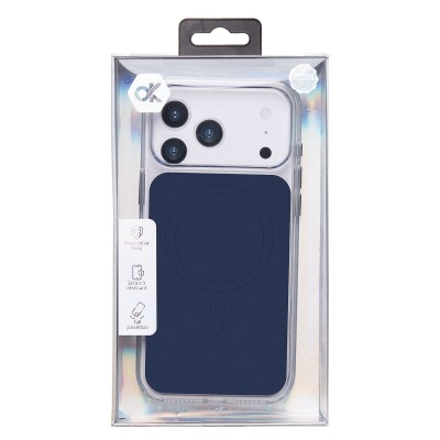 Чехол-накладка для Apple iPhone 17 Pro Max (Темно-синий/Прозрачный) SM046 SafeMag Чехол-накладка для Apple iPhone 17 Pro Max (Темно-синий/Прозрачный) SM046 SafeMag