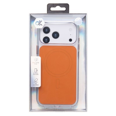 Чехол-накладка для Apple iPhone 17 Pro Max (Оранжевый/Прозрачный) SM046 SafeMag Чехол-накладка для Apple iPhone 17 Pro Max (Оранжевый/Прозрачный) SM046 SafeMag