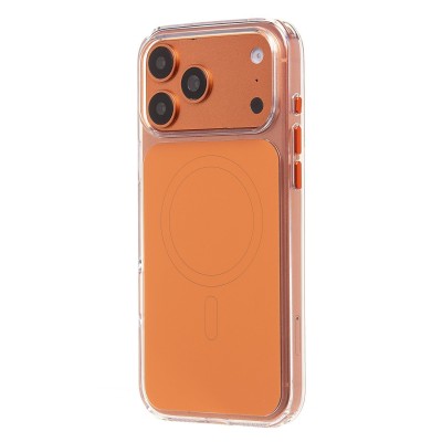 Чехол-накладка для Apple iPhone 17 Pro Max (Оранжевый/Прозрачный) SM046 SafeMag Чехол-накладка для Apple iPhone 17 Pro Max (Оранжевый/Прозрачный) SM046 SafeMag