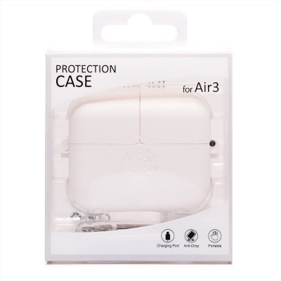 Чехол для кейса Apple AirPods (3-го поколения) (Белый) PCP03 Чехол для кейса Apple AirPods (3-го поколения) (Белый) PCP03
