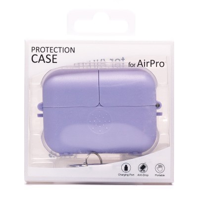 Чехол для кейса Apple AirPods Pro (Светло-фиолетовый) PCP03