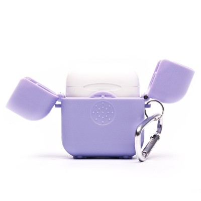 Чехол для кейса Apple AirPods 2 (Светло-фиолетовый) PCP03