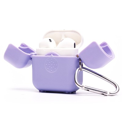 Чехол для кейса Apple AirPods 2 (Светло-фиолетовый) PCP03