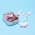 Чехол для кейса Apple AirPods 2 (Серебро/Розовый) PCP10
