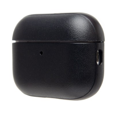 Чехол для кейса Apple AirPods Pro 3 экокожа (Черный) PCP12