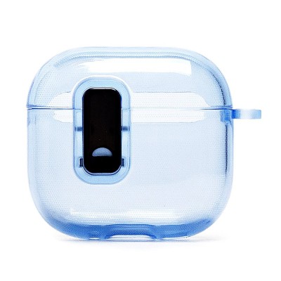 Чехол для кейса Apple AirPods (4-го поколения) (Прозрачный/Синий) SCP25