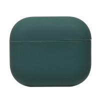 Чехол для кейса Apple AirPods (3-го поколения) (Темно-зеленый) Soft touch