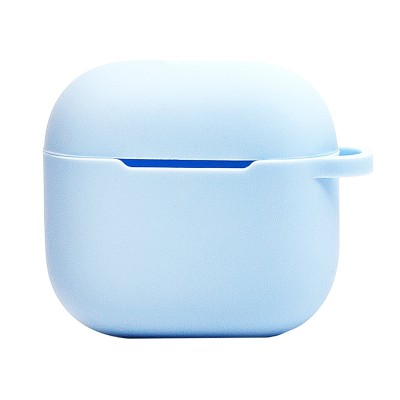 Чехол для кейса Apple AirPods (4-го поколения) (Светло-синий) Soft touch