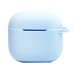 Чехол для кейса Apple AirPods (4-го поколения) (Светло-синий) Soft touch