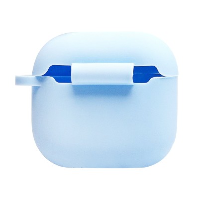 Чехол для кейса Apple AirPods (4-го поколения) (Светло-синий) Soft touch