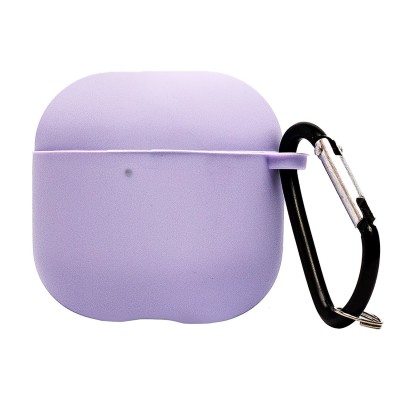 Чехол для кейса Apple AirPods (4-го поколения) (Светло-фиолетовый) Soft touch
