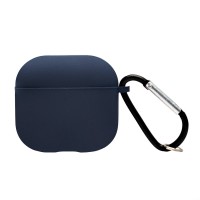 Чехол для кейса Apple AirPods (4-го поколения) (Полуночный синий) Soft touch