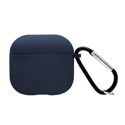 Чехол для кейса Apple AirPods (4-го поколения) (Полуночный синий) Soft touch