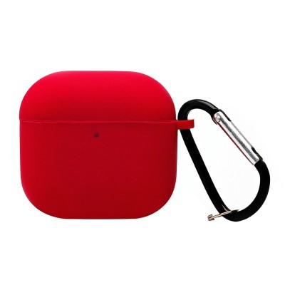Чехол для кейса Apple AirPods (4-го поколения) (Красная роза) Soft touch