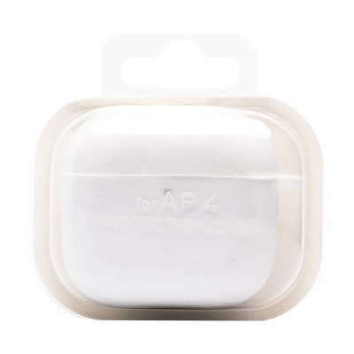 Чехол для кейса Apple AirPods (4-го поколения) (Белый) Soft touch